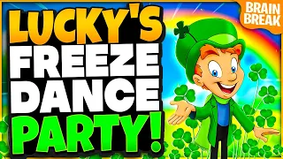 Lucky's Freeze Dance Party! St Patrick's Day Brain Break | Games For Kids | Just Dance | GoNoodle