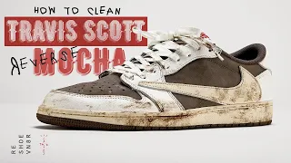 How To Clean AJ 1 Travis Scott Reverse Mocha ASMR