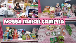 Compras do mês no mercado assaí, nossa maior compra | Ju Tollayne