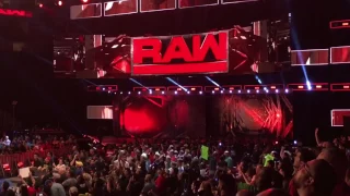 Monday Night Raw Live 7-10-17 Roman, Brock, & Joe Segment Live