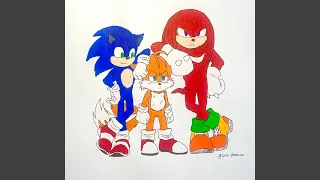 Sonic | Tails | Knuckles Coloring Page