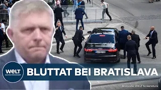 BLUTTAT BEI BRATISLAVA: Schüsse! Slowakischer Regierungschef Robert Fico lebensgefährlich verletzt