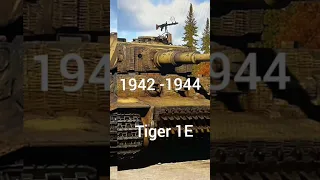 Evolution of German Tanks #warthunder #ww2gameplay #gaming #automobile #tank #ww2 #edit #shortvideo