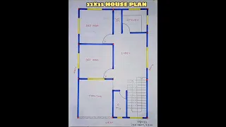 22×35 house plan design,#shorts #housedesign