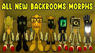 BACKROOMS UPDATE - How To Find NEW MORPHS   BADGES in Find The Sonic Morphs Backrooms