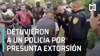 Detienen a policía por presunta extorsión - Expreso de la Mañana