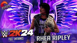Rhea Ripley Full Entrance (4K) - WWE 2k24