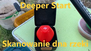 Echosonda Deeper Start skanowanie rzeki w nurcie