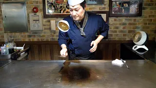 amazing skill, teppanyaki steak master - korean street food