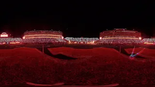 Memorial Stadium 360°  Laser Light Show | 10-1-2022