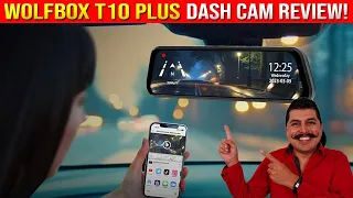 Wolfbox T10 PLUS Mirror Dash Cam Review (WIFI App, 2K, HD, GPS, Park Mode & Park Assist, 10")