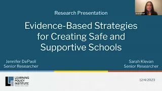 Reimagining School Safety: Moving Towards Racially Just, Restorative School Cultures