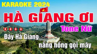 Hà Giang ƠI Karaoke Dễ Hát Tone Nữ - Trung Hiếu Karaoke