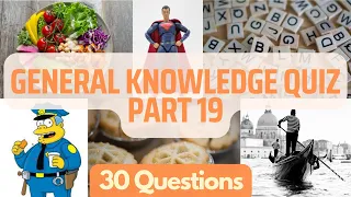 General Knowledge Pub Quiz Trivia | Part 19