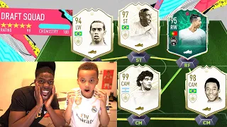 8 YEAR OLD KID SHAPESHIFTER RONALDO 194 RATED FUT DRAFT FIFA 20 CHALLENGE