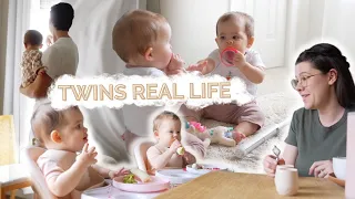 DAY IN THE LIFE WITH TWINS at 10 Months Old! Feeds, naps, and play times