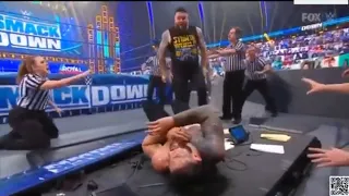 Adam Pierce vs Paul Heyman Kevin Owens Attacked Roman Reigns On Smackdown