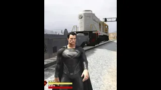 Can Superman Stop The Train ?? (GTA 5 PC Mod)