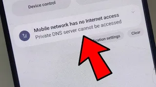 Private DNS server cannot be accessed problem fix | Mobile network has no internet access