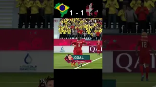 Brazil vs Denmark 🎯🏆 | Round of 16 - FIFA MOBILE ™ Highlights|#shorts#fifamobile#pesmobile#fifa