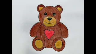 How to draw a Teddy bear🐻 | Cute Teddy bear drawing