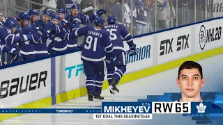 NHL 20 Season mode - Ottawa Senators vs Toronto Maple Leafs - (Xbox One HD) [1080p60FPS]