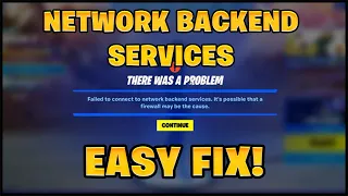 How To Fix Network Backend Services in Fortnite in 2024!