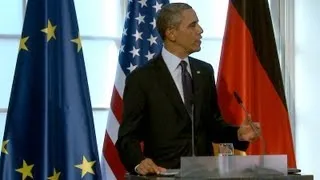 President Obama and Chancellor Merkel Exchange Toasts