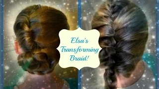 Elsa's Transforming Updo and Braid, Disney's Frozen Hairstyles