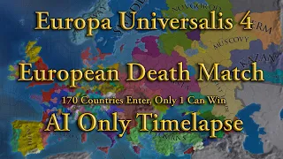 I locked all of Europe in a cage until only one country remained EU4 AI Only Timelapse