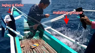 Laglag si idol Kiefer Nang biglang hablotin ng malaking grouper sa hnd inaasahang pangyayari 😱