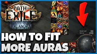 [POE 3.19] How to Fit More Auras and Fix Your Mana Cost! Mana Reservation & Cost Guide