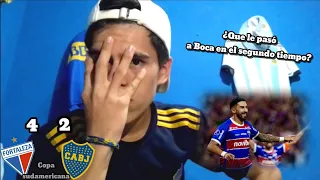 Fortaleza 4 Vs 2 Boca | Reacción de Hincha de Boca 😡 | copa Sudamericana