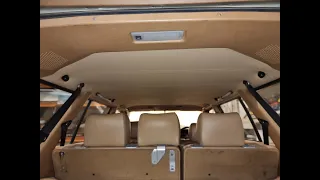 Mercedes s123 roof liner and roof bar removal