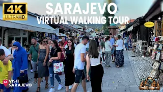 【4K】Sarajevo Bosnia and Herzegovina 🇧🇦 4K Walking Tour - Mart 2024