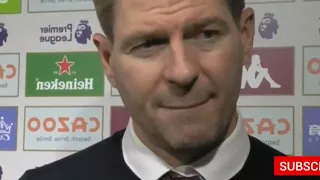 Steven Gerrard reaction to Tottenham 4 Aston Villa 0, it's tough to explain.