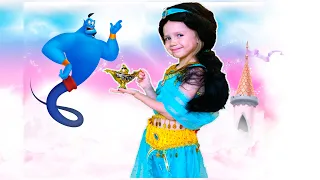 Аришка попала в сказку про Алладина и Волшебную лампу Arishka in the tale of Aladdin