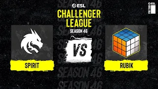 Spirit vs. RUBIK - Map 1 [Nuke] - ESL Challenger League Season 46 EU