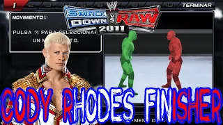 WWE SvR 2011 CUSTOM Finishers #2: Cody Cutter (Cody Rhodes)