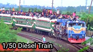 Bangladesh Railway Exclusive 1- 50 High speed diesel Train Video Emd Vs Alco ll  HardCore Smoking