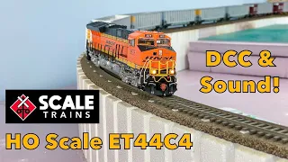 ScaleTrains HO Scale ET44C4 DCC and Sound Review