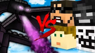 KILL THE ENDER DRAGON! 1v1v1v1! in Minecraft Bed Wars