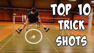 TOP 10 BADMINTON TRICK SHOTS - 2022 🏸😎