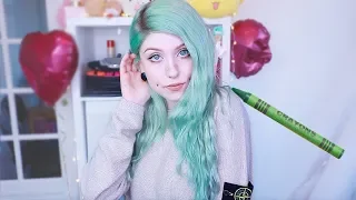 DIY Crayon Green Hair