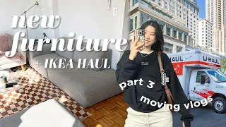 NYC MOVING VLOG 3 📦 new furniture, fb marketplace finds + ikea/target haul