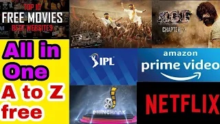 A to Z free FREE IPL Amazon Prime video Netflix dhinchak TV +RRR Movies KGF 2 ALL Free ALL IN ONE