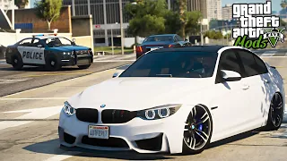 FUGA INSANA DA POLICIA COM BMW M3 - GTA 5 MODS