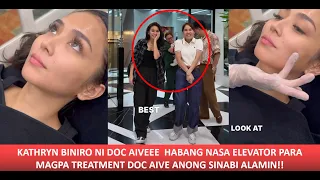 KATHRYM BERNARDO BINIRO NI DOC AIVEE HABANG NASA ELEVATOR ITO PARA MAG PA TREATMENT ALAMIN