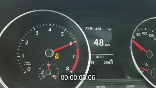 VW Polo 1.2 TSi Stage 3 Big Turbo @1.2 bar 0-100 Acceleration (No Wheelspin) With Counter