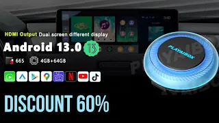 Carplay Ai Box Android 13 System Iptv Netflix 2023 UX999 Ultra 8G+128G QCM662 Car Multimedia Player
